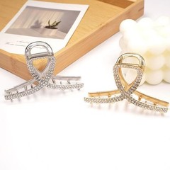 2 Pcs Medium Rhinestone Claw Clips For Women, 5 Count (Pack of 1), Style 1
