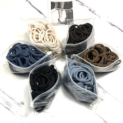 20/50Pcs/Set Hair Bands for Women Girl Basic Hair Rubber Ties Ropes 4Cm Simple E