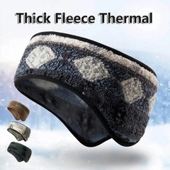 Fleece Headband Winter Ear Warmer Cover Outdoor Head Band Headwear for Women Men