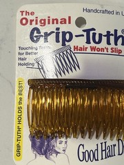 NEW The Original Grip-Tuth Good Hair Days #414 Shell 2 3/4” Combs Two Sets Of 2