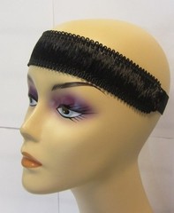 LOT OF 2, 6,12—SYNTHETIC HAIR ELASTIC HEADBAND,HEAD WRAP-AM108A