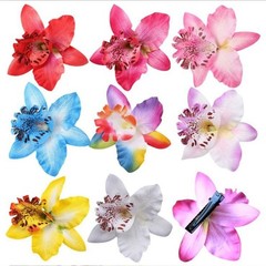 Soft Breathable Cloth Flower Hair Clip Light weight Orchids Shape Hair Clip