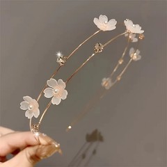 🌸Fairy Style Pink Cherry Blossom Double Layer Hair Hoop