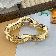 1Pcs Metal Gold Hair Claw Clips, 4.3Inches Large 1 Count (Pack of 1), A