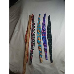 Junk Brand Headbands Lot of 5 Tie Back Performance Pizza Cactus Punk Cat Love
