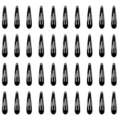 Clips for Hair Barrettes Women Metal Snap Hair Clips Accessories (50Pack, Black,