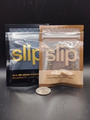 Slip – Pure Silk Skinny Scrunchie – Black & Dark Brown – Sealed