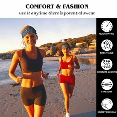 Sports Headband for Men Women Yoga Running Fitness Moisture Wicking Sweatband