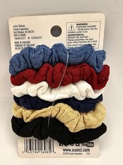 Scunci Mini Waffle Twisters Hair Scrunchies, Assorted Colors, 6 Ct. NEW!