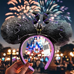 D23 Maleficent Minnie Ears Disney-Park’s Headband – Sleeping Beauty Fan Event OS