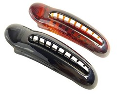 Parcelona French Oval Slider Small 3″ Celluloid Side Hair Claw Clips(2 Pcs)