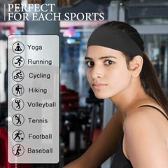 Breathable Sports Headbands for Fitness Workout Moisture Wicking Yoga Sweatband