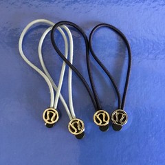 Lululemon Zipper Pull Or Hair Tie Light Blue And Navy