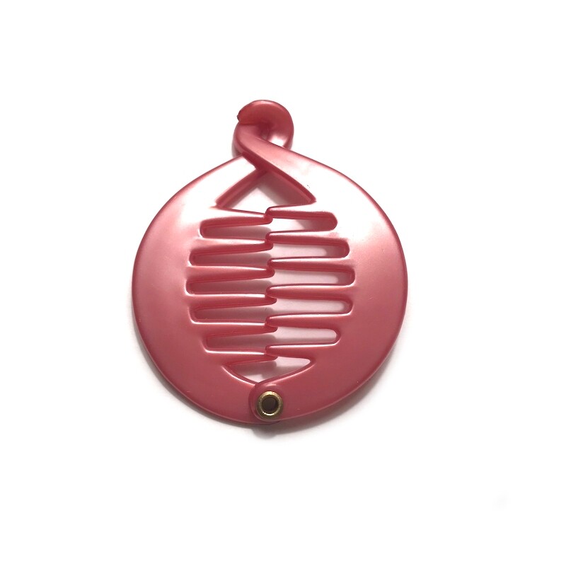 Banana Fish Clip Comb Round Circle Women Hair Ponytail Holder New Made in France