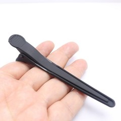 6 pcs Matte Black Pro Salon Hair Clips – 110mm Duckbill Clips Clamps Hairdress