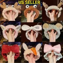 Cute Soft Towel Hair Band Wrap Headband For Make Up Bath Spa Head Band wash face