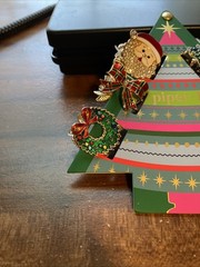 NEW Piper K Christmas Assorted Claw Hair Clip Set of 6 pk Holiday Glitter Metal