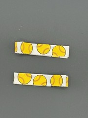 Softball Homemade Hair Barrettes Ribbon Clips Hair Accessories For Girls Women