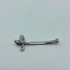 $65 New Swarovski Women’s Dancing Rhodium Silver Angel Hair Pin 916959