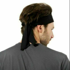 Head Tie Sports Long Headband Tennis Ninja Sweatband Bandana for Men Women