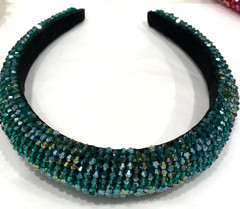 Chunky Headbands Lot 5 Full Rhinestones Clear/ Colored Pearl Lace Accents Bridal