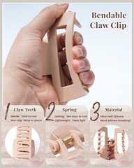 Mesovor 4 Pack Silicone Flexible 1 Count (Pack of 4), Dark Khaki, Light Khaki