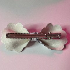 Multicolor Cartoon Print Bow Hair Clip Alligator Clip Fabric Metal Women Teens