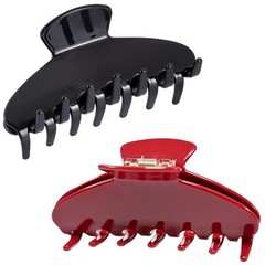 2PCS Big Acetate Hair Claw Clip for Women, 4 Inch Solid Color Versatile Hair …