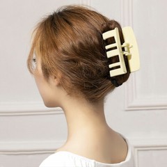 Lady Wave Hair Claw Elegant Geometric Acrylic Plastic Hairpin Women Accessories