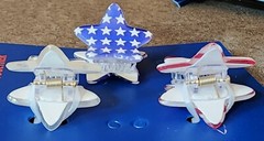 JULY 4TH HAIR CLIPS Celebrate Together Kohl’s RED~WHITE~BLUE SHIPS FREE!!