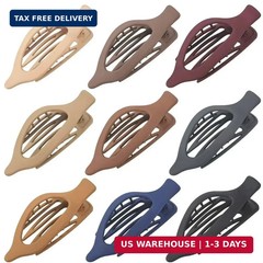 9 Pack Flat Hair Clips for Women, Matte Claw Clips for Thick & Thin Hair Multic