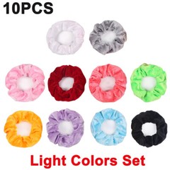 20pcs Hair Scrunchies Velvet Ponytail Elastic Scrunchy Bobbles Bands Women Girls