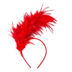 Feather Headband for Tea Party Cocktail Wedding Fashion Hairpiece Accessory