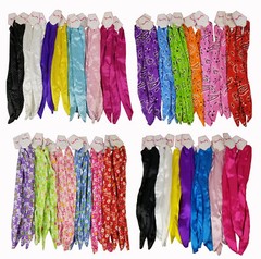12 PCS Bunny Rabbit Ear Headbands Hairbands Twist Bow
