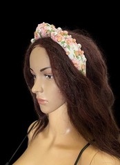 Brianna Cannon Floral Faux Pearl Cabochon Headband