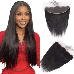13″x4” Cap Lace Frontal Hairline 100% Human hair Closure Hair Topper, 10in~20in