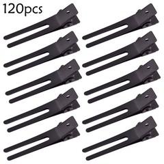 120pcs Double Prong Curl Clips, 1.8′ Stainless Steel Hair Clips for Hair Bow,…