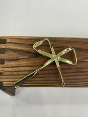 Metal Bow Barrette Hair Clip Gold Silver for Women Casual Formal