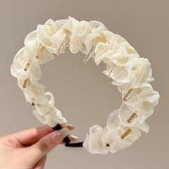 Mesh Wave Headband for Women Elegant Lightweight Breathable Styling Accessory
