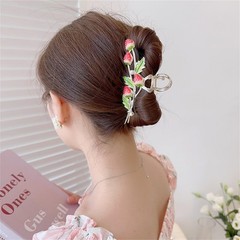 2Pcs Hair Claw Clips for Women Thick Hair Red Strawberry Fashion Hair Clips S…