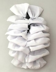 LONG BANANA HAIR CLIP WHITE BOWS ON BOTH SIDES SELECT COLOR FREE USA SHIPPING