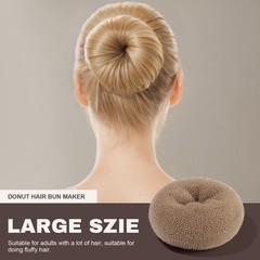 Teenitor Hair Bun Shaper Set, 4pcs Hair Donut Bun Maker(Extra-large, Large, M…