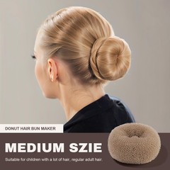 Teenitor Hair Bun Shaper Set, 4pcs Hair Donut Bun Maker(Extra-large, Large, M…