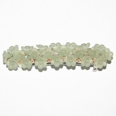 Sun Violet Barrette Flower Cherry Blossom Shape Bead Spring Easter Made in Japan