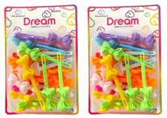 Hair Barrettes Dream Girls Hair Accessories – 4 Individual Packages