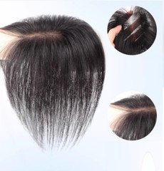 3″x4.3″ Front Lace Touch fastener Hook&loop 100% Human Hair Hairline Topper 10″