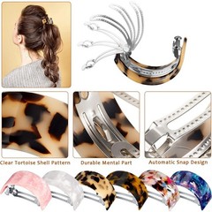 6 Pieces Elegant Hair Accessories for 1 Count (Pack of 1), Tortoise Shell