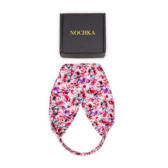 Floral 100% Pure Mulberry Silk 19 mm 6A Elastic Headband – Handmade in USA