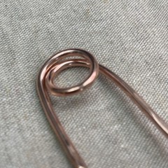Metal Hair Stick Artist Made Copper