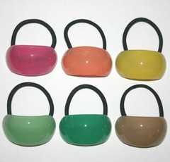 Ponytail Holder Hair Band Elastic Tie Classic Retro Accessory VTG Made in France
